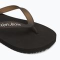 Herren Calvin Klein YM0YM01267 Strand Sandale Transparent Tpu schwarz/hellweiß Flip Flops 7