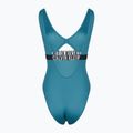 Badeanzug Damen Calvin Klein KW0KW02746 Intense Power One Piece Fashion Fit storm blue 2