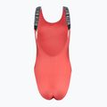 Badeanzug Damen Calvin Klein KW0KW02754 Intense Power Rib Scoop Back One Piece-RP dazzling coral 2