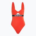 Badeanzug Damen Calvin Klein KW0KW02746 Intense Power One Piece Fashion Fit flaming chili