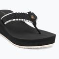 Tommy Hilfiger Damen Flip Flops Wedge Beach Sandale schwarz 7