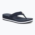 Tommy Hilfiger Crochet Mid Beach Sandale Damen Flip Flops Space Blau