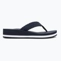 Tommy Hilfiger Crochet Mid Beach Sandale Damen Flip Flops Space Blau 2