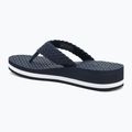 Tommy Hilfiger Crochet Mid Beach Sandale Damen Flip Flops Space Blau 3