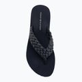 Damen Flip-Flops Tommy Hilfiger Wedge Cornrow Beach space blue 5