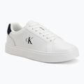 Herren Schuhe Calvin Klein YM0YM01435 Classic Cupsole Laceup Leather bright white/navy