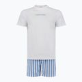 Herrenpyjama Calvin Klein LV00NM2903 classic white top/vertical boardway