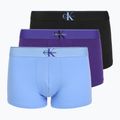 Herrenboxershorts Calvin Klein LV00NB4472 Trunk 3 pairs black w/blue river fog/blue river