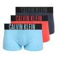Herrenboxershorts Calvin Klein 000NB3775A Trunk 3 pairs ombre bluee/chilly bluee/punch pink
