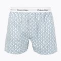 Boxershorts Calvin Klein LV00NM2831 Boxer Trad icon cotton emblem chalk/gulf blue