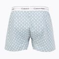 Boxershorts Calvin Klein LV00NM2831 Boxer Trad icon cotton emblem chalk/gulf blue 2