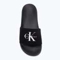 Damen Pantoletten Calvin Klein YW0YW01967 Monogram Logo 0GM black/bright white 5