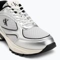 Herren-Sneaker Calvin Klein YM0YM01402 Hike Runner Laceup Mesh Mix silver/black/marshmallow 7
