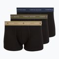 Herrenboxershorts Tommy Hilfiger Trunk WB 3 pairs army green/wdg blue/ptch blue