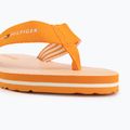 Damen Zehentrenner Tommy Hilfiger Ithaca Stripe Summer orange hype 7