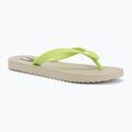 Damen Zehentrenner Tommy Jeans Logo Summer white clay/lime essence