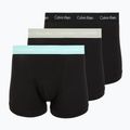 Herren-Boxershorts Calvin Klein 0000U2662G Trunk 3 pairs black in plume wb/black in misty sag