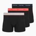 Herren-Boxershorts Calvin Klein 0000U2662G Trunk 3 pairs black in green bloom wb/black in da