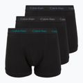 Herren-Boxershorts Calvin Klein 0000U2662G Trunk 3 pairs of black bodies and wbs with driftwood