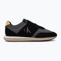 Herren Schuhe Calvin Klein HM0HM02212 Retro Runner Bans Leather Suede black/iron gate/amber gold 2