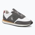 Herren Schuhe Calvin Klein HM0HM02212 Retro Runner Bans Leather Suede granite gray/white/rhubarb