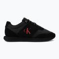 Herren Schuhe Calvin Klein HM0HM02212 Retro Runner Bans Leather Suede triple black/adrenaline rush 2