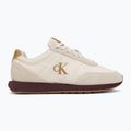 Herrenschuhe Calvin Klein YM0YM01361 Retro Runner Ess Mix Matt white swan/tofu/amber gold 2