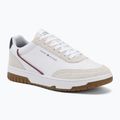 Herren Schuhe Tommy Hilfiger Basket Core Leather Suede Mix rwb