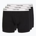 Herrenboxershorts Calvin Klein LV00NB4731 Boxer Brief black w/ silver haze wbs