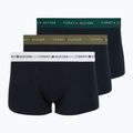 Herrenboxershorts Tommy Hilfiger Trunk WB 3 pack nb//white/orna green/utility olive