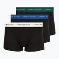 Herrenboxershorts Tommy Hilfiger Trunk WB 3 pack nb//opu blu/orna green/ivory silk