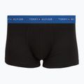 Herrenboxershorts Tommy Hilfiger Trunk WB 3 pack nb//opu blu/orna green/ivory silk 3