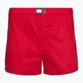 Herrenboxershorts Tommy Hilfiger Woven Boxer Print 3 pack rwb foulard/med red/rwb w chck 3