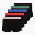 Herrenboxershorts Tommy Hilfiger Trunk WB 5 pack black/fr red/bon pk/als green/no blue