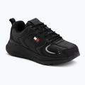 Herren Schuhe Tommy Jeans Runn Leather triple black