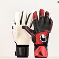 Uhlsport Powerline Supersoft Hn Torwarthandschuhe schwarz/rot/weiß 4