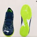 PUMA Match IT + Mid Jr Kinder Fußballschuhe persisch blau/puma weiß/ultra grün 14