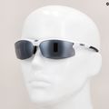 Bliz Motion + S3 glänzend weiß/rauchsilber verspiegelte Fahrradbrille 10