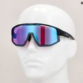 Bliz Vision Nano Optics Nordic Light S2 Fahrradbrille matt schwarz/hell begonia/violett blau multi 10
