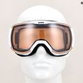 UVEX Downhill 2100 V Skibrille weiß matt/verspiegelt silber/variomatisch klar 6