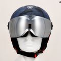 Rossignol Kinderskihelm Whoopee Visor Impacts dunkelblau 13