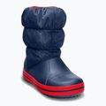 Crocs Winter Puff Kinder Schneestiefel navy/rot