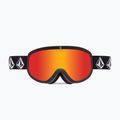Skibrille Volcom Footprints matte black stone/red chrome/yellow 2