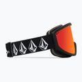 Skibrille Volcom Footprints matte black stone/red chrome/yellow 4