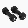 adidas Kurzhanteln 2x1 kg schwarz ADWT-10001 2