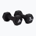adidas Kurzhanteln 2x3 Kg schwarz ADWT-10003