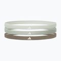 Adidas Haarbänder 3Stück Leinen grün/silber grün/oliv Stirnband