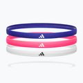 Stirnbänder adidas Hairbands 3 pack lucid blue/lucid pink/white