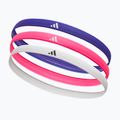 Stirnbänder adidas Hairbands 3 pack lucid blue/lucid pink/white 2