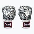 Boxhandschuhe Twins Special Fancy FBGVL3-52 white/silver